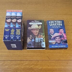 The Lone Ranger, Roy Rogers, Country Legends(Sealed) VHS Western Video Collector